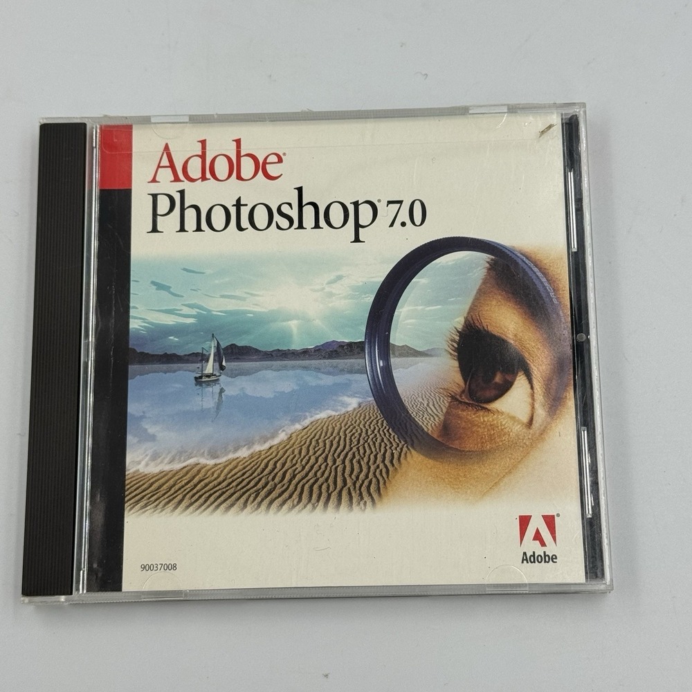 Photoshop 7.0 Windows CD Software with Serial Number  Education Version